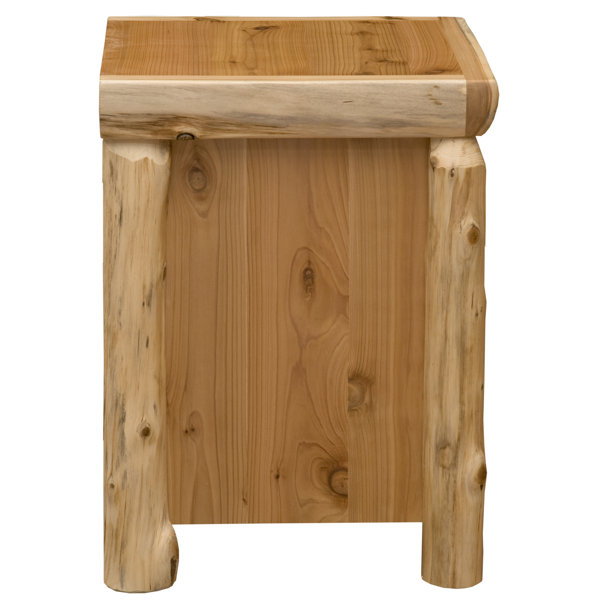 Fireside Lodge Cedar Solid + Manufactured Wood Nightstand | Wayfair
